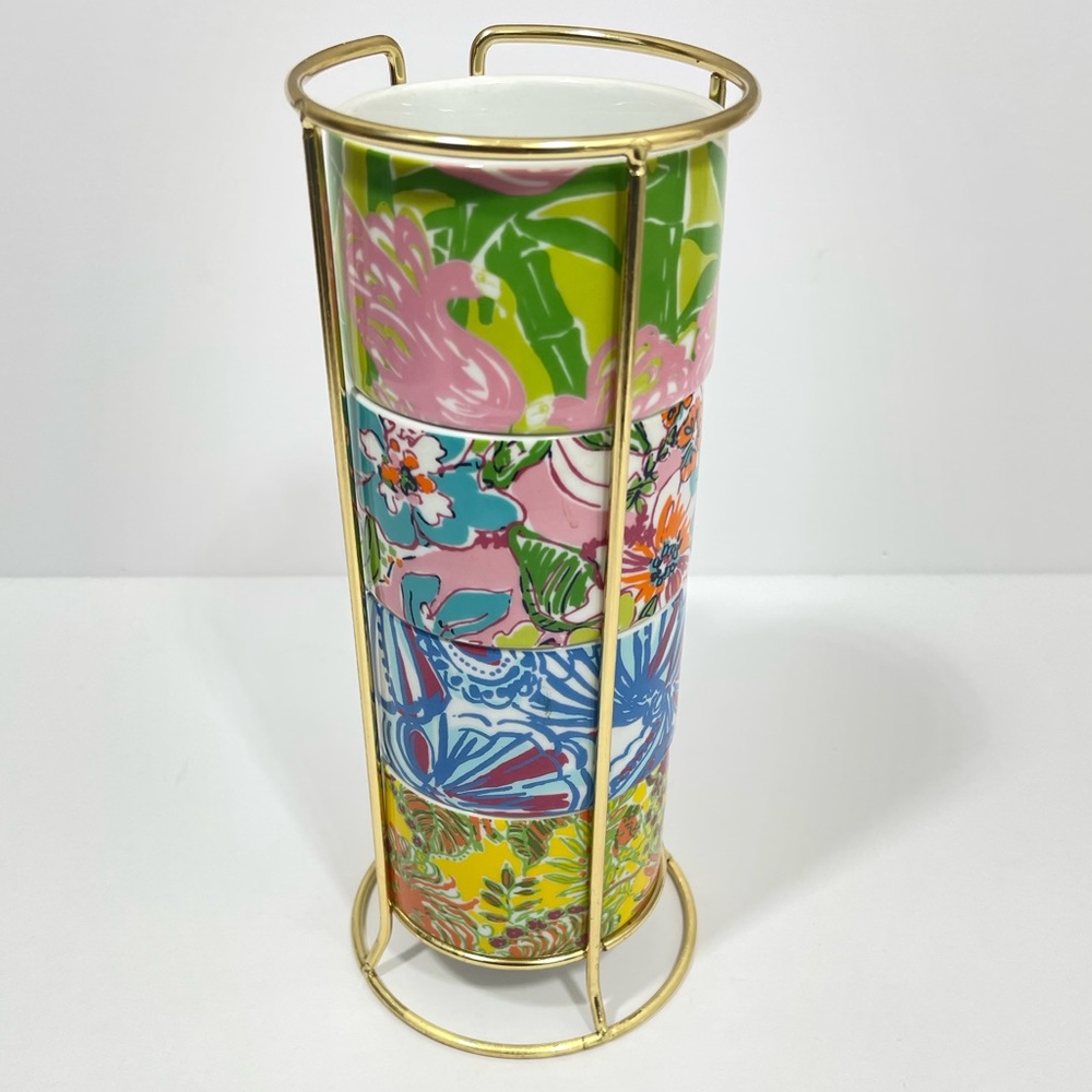 NWOT Lilly Pulitzer for Target Porcelain Stacking Coffee Mug - Picture 7 of 7